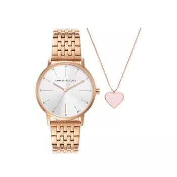 Часы Armani NA AX7145SET Розовое золото [AX Exchange] Женские золотой