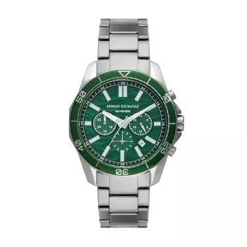 Часы Armani SPENCER AX1957 Silver [AX Exchange] Мужские серебряный