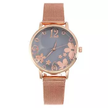 Часы Art Flower Ladies Watch женские часы Milan Quartz Watch с сетчатым ремешком женские часы белый