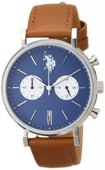 Часы Assun Logo Chronograph Brown [USPolo ASSN] USPolo US-15SBBR Мужские