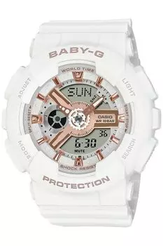 Часы Baby Gee белые [Casio] [] BA-110XRG-7AJF женские