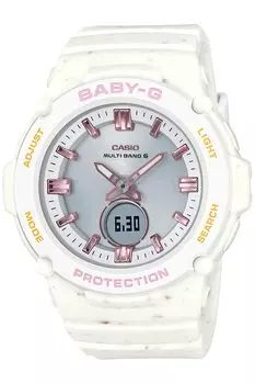 Часы Babygie с радио на солнечных батареях, цвет мороженого, белый [Casio] [] BGA-2700CR-7AJF женские