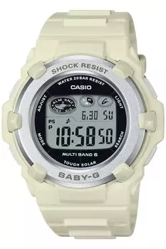 Часы Babygie с радио на солнечных батареях белые [Casio] [] BGR-3003NC-7JF женские белый
