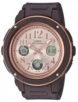 Часы Babygie темно-коричневые коричневые [Casio] [] и BGA-150PG-5B1JF женские