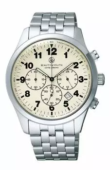 Часы BEAUTY YOUTH UNITED ARROWS Beauty Youth UNITED ARROWS CLASSIC CHRONO Silver [Citizen] & & TQA98-8942 Мужские