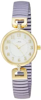 Часы Bellows Analog Make Metal Band Gold Purple [Fieldwork] YM068-3 женские фиолетовый