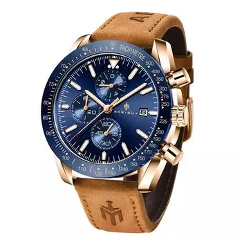 Часы BENYAR AKNIGHT, стильные часы, светящийся хронограф, фиксированный безель, аналоговый календарь, наручные часы, водонепроницаемые, японские кварцевые часы со стальным ремешком