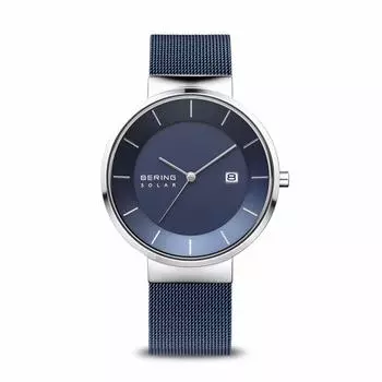 Часы BERING Analog Solar Collection с ремешком из нержавеющей стали и сапфировым стеклом. Обычный импортный продукт. Внутренняя гарантия 3 года. Сапфировое стекло. Мужские и