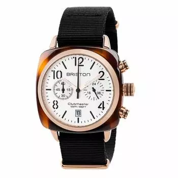 Часы Bliston Clubmaster Classic из ацетата с золотым белым циферблатом 17140.Pra.T.2.NB