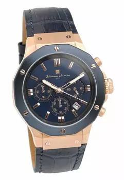 Часы Blue Chronograph 10 ATM Water Resistant Business Formal [Salvatore Mara] Мужские синий