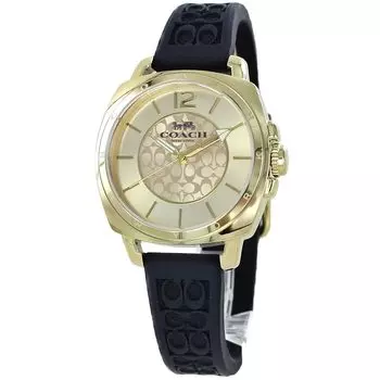 Часы Boyfriend Черный резиновый силиконовый ремешок 14503980 [Coach] Женские [Товар]