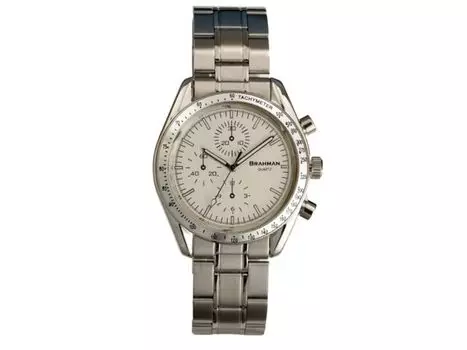 Часы BRAHMAN BR002-02 мужские серебристый браслет из нержавеющей стали металлический корпус 3 бара НОВЫЕ