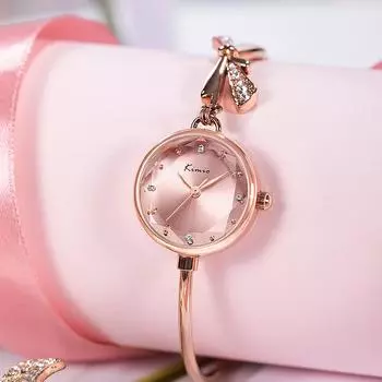 Часы-браслет Bow женские простые кварцевые женские часы с бриллиантовой огранкой и небольшим циферблатом