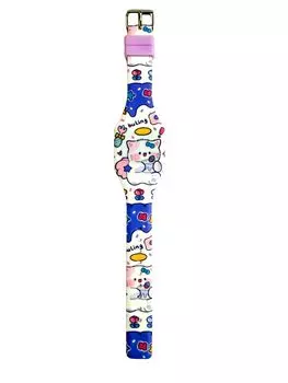 Часы-браслет Kiers Time для начальной школы, стильные, рождественские, цифровые, светодиодные, для детей, малышей, студентов, подарок, презент, (Кот Кишинбоу)