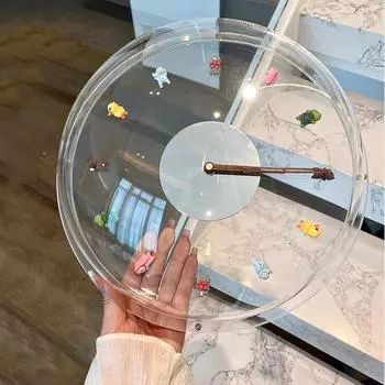 Часы Breeze Bubble, мультяшные, бесшумные, шагающие секунды, настенные часы, домашние часы, часы Bobo, декоративные, персонализированные, настенные часы, весна