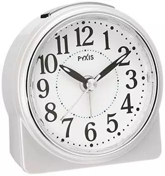 Часы-будильник Seiko аналоговые PYXIS белый жемчуг NR439W SEIKO
