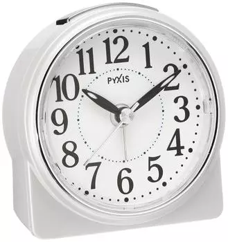 Часы-будильник Seiko аналоговые PYXIS белый жемчуг NR439W SEIKO белый