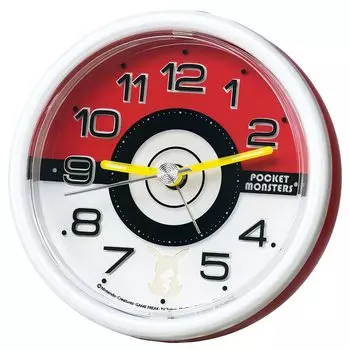 Часы-будильник Seiko Clock Table Clock Character Pocket Monster Red Metallic 88 x 92 x 78 мм CQ424R