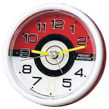 Часы-будильник Seiko Clock Table Clock Character Pocket Monster Red Metallic 88 x 92 x 78 мм CQ424R