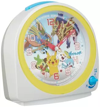 Часы-будильник Seiko с изображением персонажа Pocket Monster White Pearl CQ422W 13012771 мм