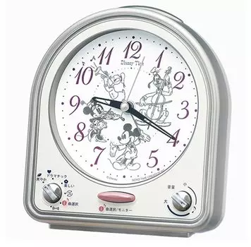 Часы-будильник Seiko с персонажами Disney Melody Silver FD486S
