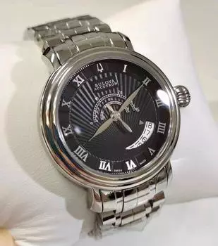 Часы Bulova Accutron Amerigo Automatic 26 Jewels Swiss Made 63B024 Free