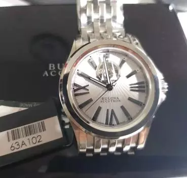 Часы Bulova Accutron Kirkwood Collection Automatic 26 Jewels Swiss Made 63A102 белый