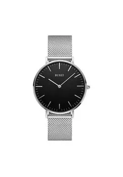 Часы BUREI Аналоговые Кварцевые Водонепроницаемые Стильные Деловые Часы Брендовые Ультратонкие Часы Серебряные Женские Женские Женские