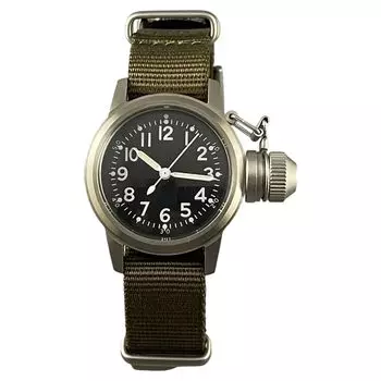 Часы Bushps с нейлоновым зеленым ремешком NATO [MRMW]