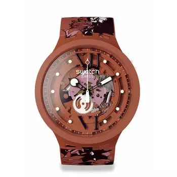 Часы CAMOFLOWER COTTON МАРТОВСКАЯ КОЛЛЕКЦИЯ SB05C100 Красный [Swatch] красный