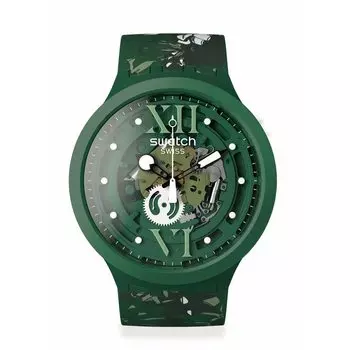 Часы CAMOFLOWER GREEN МАРТОВСКАЯ КОЛЛЕКЦИЯ SB05G104 Зеленый [Swatch]