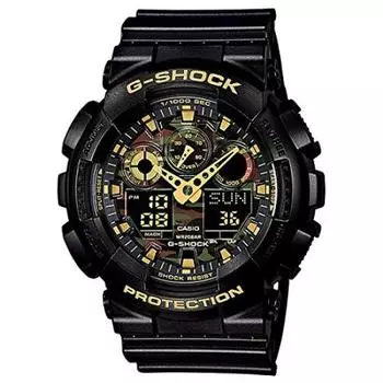 Часы CASIO Аналоговые цифровые часы Casio G-SHOCK Ana-Digi & GA-100CF-1A9JF Мужские [Товар] чёрный