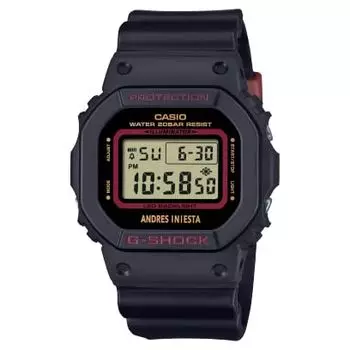 Часы CASIO Andres Iniesta Signature Model Limited Model Overseas Model G-SHOCK DW-5600AI-1 Мужские [Товар]