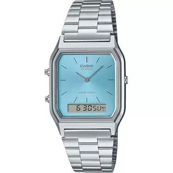 Часы casio AQ-230A-2A1 синие Ana-Digi один размер, синие,