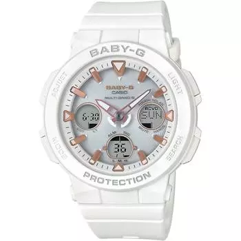 Часы Casio Baby-G BEACH TRAVELER Radio Solar BGA-2500-7AJF женские белые белый