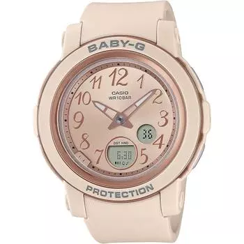 Часы Casio Baby-G BGA-290SA-4AJF женские розово-бежевые розовый бежевый
