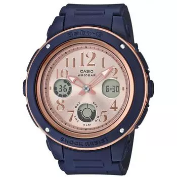 Часы [Casio] Baby G Navy & Brown BGA-150PG-2B1JF, женские, синие