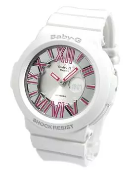Часы CASIO BABY-G неоновый циферблат серии белый BGA-160-7B2 [предмет]