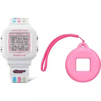 Часы Casio Baby-G+Plus, совместная работа с Суперкрошками, модель BGD-10KPP-7JR, белый цвет белый