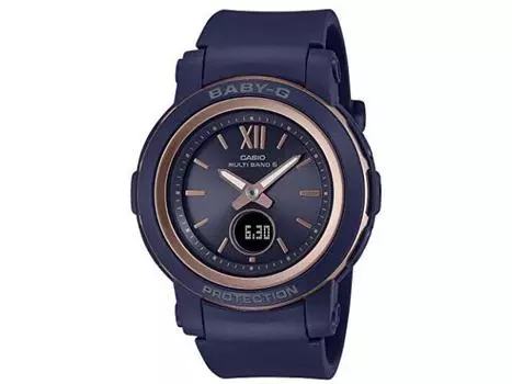 Часы CASIO BABY-G Radio Solar BGA-2900-2AJF Женские синие с мировым временем НОВИНКА