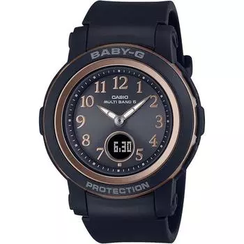 Часы Casio Baby-G Radio Solar BGA-2900AF-1AJF женские черные чёрный