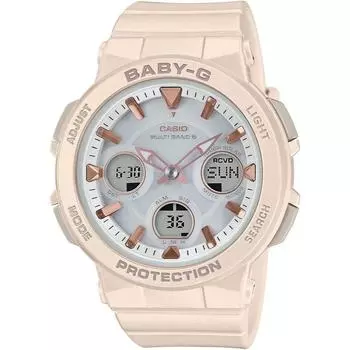 Часы Casio Baby-G Radio Solar BGA-2510-4AJF женские бежевые бежевый