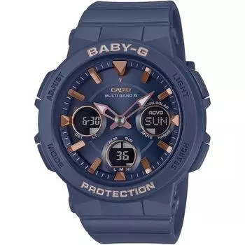 Часы Casio Baby-G Radio Solar BGA-2510-2AJF женские синие тёмно-синий