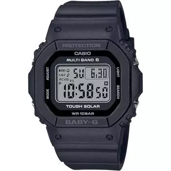 Часы Casio Baby-G Radio Solar BGD-5650-1JF женские черные чёрный