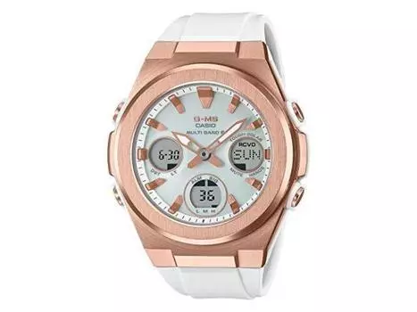 Часы CASIO BABY-G Radio Solar MSG-W600G-7AJF Женские белые аналоговые и цифровые НОВИНКА