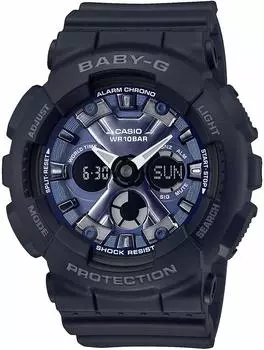 Часы CASIO Baby G женские аналоговые цифровые водонепроницаемые спортивные черные Baby-G Ana-Digi BA-130-1A2 [Товар]