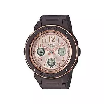 Часы CASIO Baby G женские аналоговые цифровые водонепроницаемые спортивные коричневые Baby-G Ana-Digi BGA-150PG-5B1 [Товар]