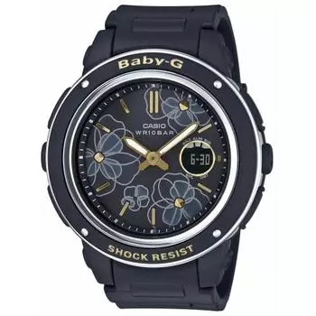 Часы Casio Babygie Floral Dial Series BGA-150FL-1AJF женские черные