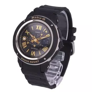 Часы Casio Babygie водонепроницаемые Star Black Gold женские Ana-Digi BGA-150ST-1A [Товар]
