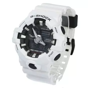 Часы CASIO белые черные Casio/G-SHOCK GA-700-7A мужские Ana-Digi [Товар]